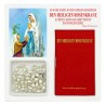 Madonna di Lourdes - Mini libro "Il Santo Rosario" con rosario