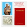 Saint Anthony (Statue) - Mini book "The Holy Rosary" with rosary