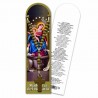 Bookmark "Our Lady of the Rosary" with wood Rosary - multilanguage
