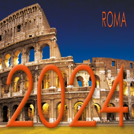 Calendar 8x8 cm ROME COLISEUM NIGHT
