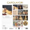 Calendar 31x34 cm - MASTERPIECES