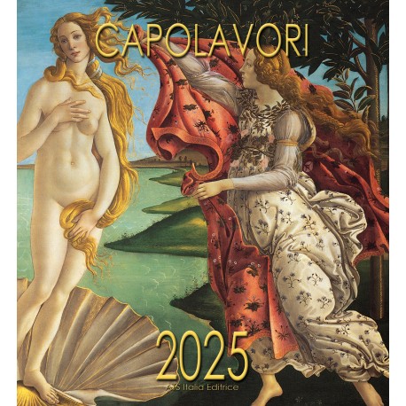 Calendario 31x34 cm - CAPOLAVORI NASCITA DI VENERE
