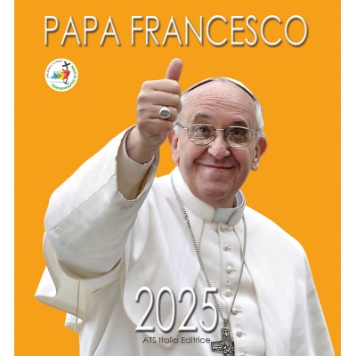 Calendar 31x34 cm - POPE FRANCIS (ORANGE)