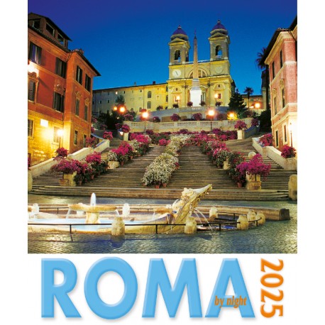 Calendar 16x17 cm ROME PIAZZA DI SPAGNA NIGHT