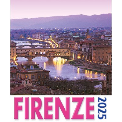 Calendar 16x17 cm FLORENCE OLD BRIDGE (PINK)