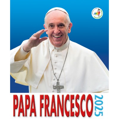 Calendar 16x17 cm POPE FRANCIS (BLUE)