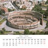 Calendar 8x8 cm ROME TREVI FOUNTAIN DAY