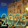 Calendar 8x8 cm ROME TREVI FOUNTAIN NIGHT