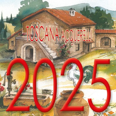 Calendario 8x8 cm TOSCANA ACQUERELLI