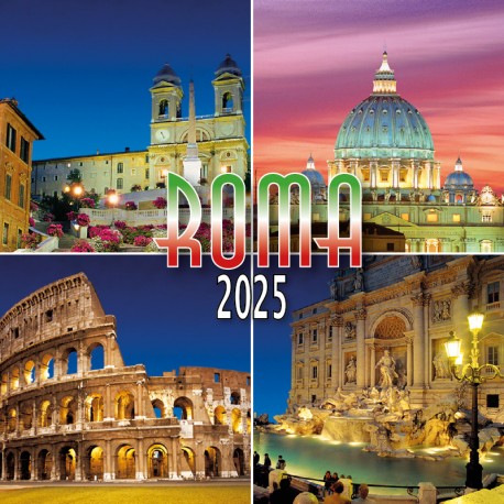 Calendario 8x8 cm ROMA MONTAGGIO NOTTE