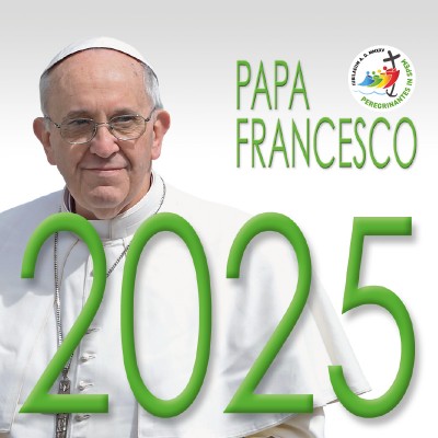 Calendario 8x8 cm PAPA FRANCESCO (VERDE)