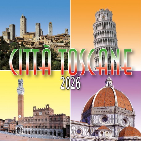Calendar 8x8 cm TUSCANY TOWNS