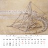Calendar 8x8 cm LEONARDO DA VINCI'S MACHINES