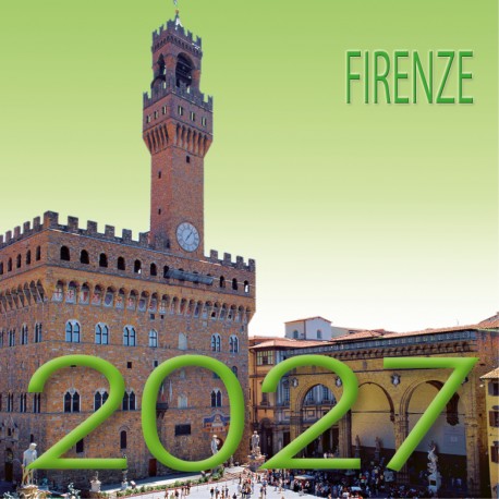 Calendario 8x8 cm FIRENZE PALAZZO VECCHIO