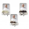 Little Rosary case "Pope Leo XIV" with original cross imitation pearl Rosary, oval grains