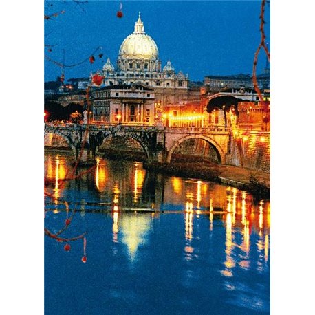 ST. PETER'S BASILICA FROM ST. ANGELO'S BRIDGE