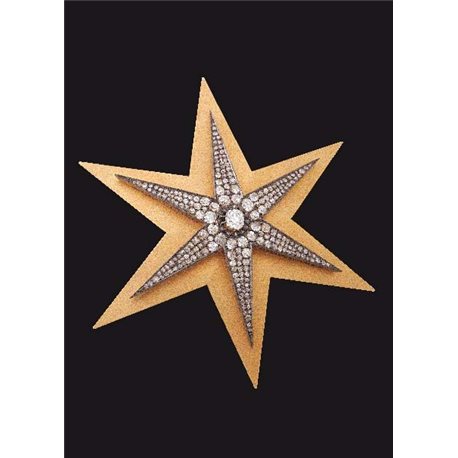 ONE OF THE 12 GOLD STARS WITH DIAMONDS