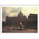 Miniposter 24x30 cm "ST PETER'S BASILICA - BY NIGHT"