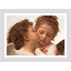 THE FIRST KISS (detail) William A. Bouguereau - Private Collection