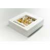 Wooden box with glass Rosary