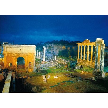 ROMAN FORUM BY NIGHT