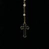 Imitation pearl rosary mm 4 in velvet box