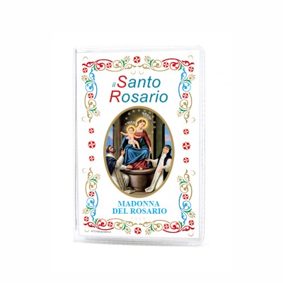 Madonna del Rosario - Opuscolo "Il Santo Rosario e i Misteri" con rosario