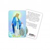 Miraculous Madonna - Plasticized religious card with medal