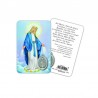 Miraculous Madonna - Plasticized religious card with medal