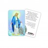 Miraculous Madonna - Plasticized religious card with medal