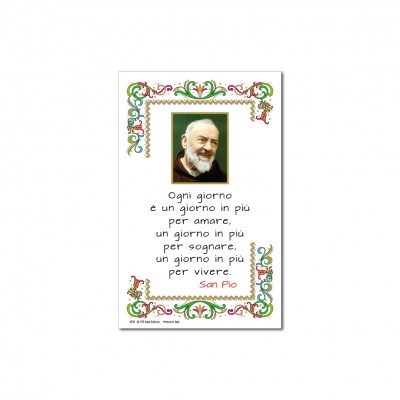 St. Pio - Holy picture on parchment paper