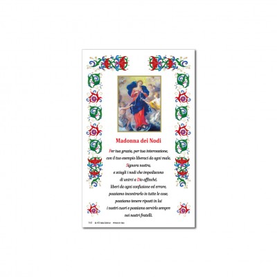 Madonna dei Nodi - Immagine sacra su carta pergamena