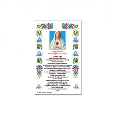 Our Lady of Fatima - Holy picture on parchment paper