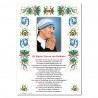 Saint Teresa of Calcutta - Holy picture on parchment paper