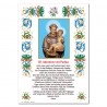 Saint Anthony - Holy picture on parchment paper