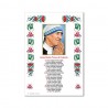 Saint Teresa of Calcutta - Holy picture on parchment paper