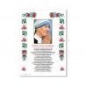 Saint Teresa of Calcutta - Holy picture on parchment paper