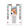 Saint Teresa of Calcutta - Holy picture on parchment paper