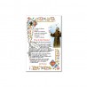 San Francesco di Assisi - Immagine sacra su carta pergamena con spilletta decina rosario