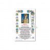 Santa Chiara di Assisi - Immagine sacra su carta pergamena con spilletta decina rosario