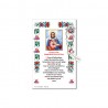 Sacred Heart of Mary - Holy picture on parchment paper with decade rosary pin