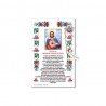 Sacred Heart of Mary - Holy picture on parchment paper with decade rosary pin