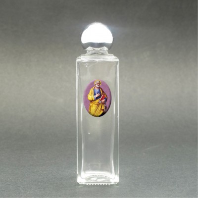 Saint Peter - Glass bottle with holy picture