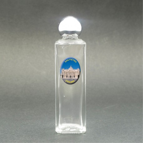 Saint Peter's Basilica - Glass bottle with holy picture