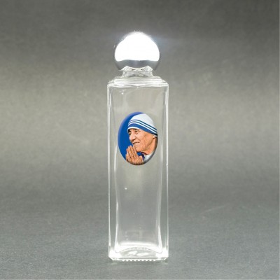 Saint Theresa of Calcutta - Glass bottle with holy picture