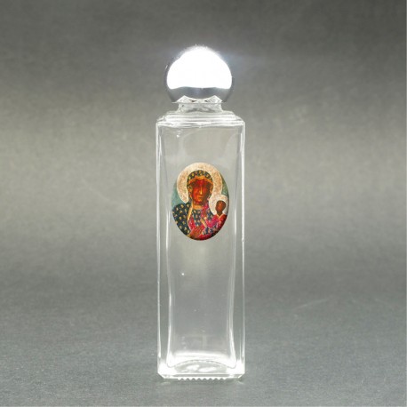 Madonna di Czestochowa - Bottiglietta per acqua santa con immagine sacra