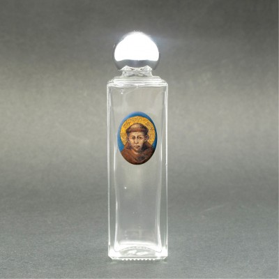 Saint Francis of Assisi - Holy water bottle with sacred picture