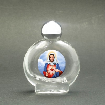 Holy Heart of Mary - Holy water bottle with sacred picture