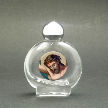 Holy Face of Jesus - Holy water bottle with sacred picture