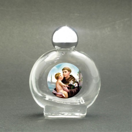 Saint Anthony - Holy water bottle with sacred picture